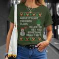 Ugly Christmas Sweater Winter Vacation Christmas Tree T-Shirt Gifts for Her