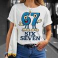 67 シックスセブン 6-7 Gen Alpha イタリアンブレインロットゲームミーム Tシャツ 彼女への贈り物