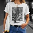 Albrecht Dürer Durer クリスチャンアート メランコリア ホワイト 長袖tシャツ Tシャツ 彼女への贈り物