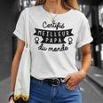 Certifia Mejor Papa Del Mundo Regalo Fete Peras Camiseta unisex Regalos para ella