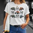 Checkered In My Monster Truck Mama Era Monster Truck Mom T-Shirt Gifts for Her