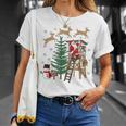 Christmas Holiday Camo Hunting Reindeer Deer Duck Xmas Santa T-Shirt Gifts for Her