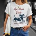 Club Low-Rider Weenie Teckel Dachshund Dachshund Camiseta unisex Regalos para ella