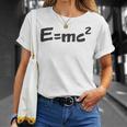 E Mc2 面白い 物理学 サイエンス シャツ エネルギー 質量光 速度 Tシャツ 彼女への贈り物