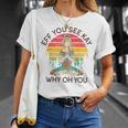 Eff Youee Kay Why Oh You レトロ サンセット タトゥーガール ヨガ Tシャツ 彼女への贈り物