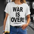 Exclusive War Is Over ご希望の場合限定ブラックプリント 長袖tシャツ Tシャツ 彼女への贈り物