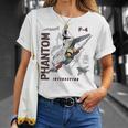 F-4 Phantom Ii ジェットグラフィック Tシャツ 彼女への贈り物
