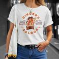 Gingersaloon ヴィンテージ ウイスキー レッドヘッド ダイブバー アーティストギフト Tシャツ 彼女への贈り物