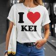 I Heart Keiファーストネーム I Love パーソナライズ Tシャツ 彼女への贈り物
