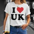 I Heart Uk Initials I Love UK First And Last Name U K 長袖tシャツ Tシャツ 彼女への贈り物