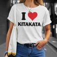 I Heart 喜多方 Japan Love 日本のお土産品 Tシャツ 彼女への贈り物