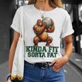 Kinda Fitorta Fat Gorilla ヘビーウェイトリフティング 面白いジム Tシャツ 彼女への贈り物