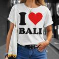 I Love Bali Tシャツ 彼女への贈り物