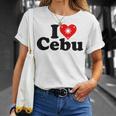 I Love Heart Cebu フィリピン諸島 Tシャツ 彼女への贈り物