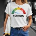 Low Cotisol Maxxing おもしろミーム ソーシャルメディア 自己改善 Tシャツ 彼女への贈り物