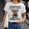 Personaltalker Yorkie ファニーヨークシャー犬好き オーナーミーム Tシャツ 彼女への贈り物