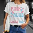 Pink Or Blue Mommy Loves You Cute Gender Reveal Mom Women T-Shirt Gifts for Her