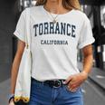 Torrance California Ca ビンテージ アスレチック スポーツデザイン Tシャツ 彼女への贈り物