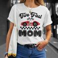 Two Fast Mom Of The Birthday Boy Racing Car Family T-Shirt Gifts for Her
