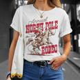 Vintage North Pole Rodeo Cowboy Santa Country Christmas T-Shirt Gifts for Her Vintage North Pole Rodeo Cowboy Santa Country Christmas T-Shirt Gifts for Her
