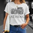 アテネギリシャ-ギリシャのお土産-アテネ Tシャツ 彼女への贈り物