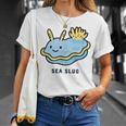 ウミウシ 海牛ealug イラスト ゆるい 簡単 おもしろ かわいい 動物 人気 海洋生物 Tシャツ 彼女への贈り物