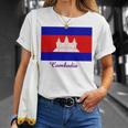カンボジア カンボジア国旗 お土産 Tシャツ 彼女への贈り物