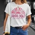 サンタクルーズ カリフォルニアサンライズ カリフォルニア州サンタクルーズ 長袖tシャツ Tシャツ 彼女への贈り物