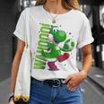 ザ・スーパーマリオギャラクシー・ムービー Action Yoshi Tシャツ 彼女への贈り物