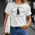 シュレディンガーの猫ベン図 長袖tシャツ Tシャツ 彼女への贈り物