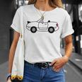ジャパニーズホワイト スポーツカー Jdm オートクロス レーシングロードスター Tシャツ 彼女への贈り物