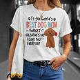 トイプードル最高の犬ママバレンタインデー面白い犬の恋人 長袖tシャツ Tシャツ 彼女への贈り物