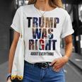 トランプはすべてについて正しかった-トランプ・キス・フラッグ Tシャツ 彼女への贈り物