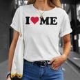 レッドハートデザイン I Love Me Tシャツ 彼女への贈り物