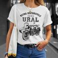 レトロモーターサイクルウラルtシャツ-ヴィンテージサイドカーモーターバイク Tシャツ 彼女への贈り物