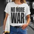反戦 平和 イスラエル パレスチナ ウクライナ ロシア リビア シリア イエメン クルド トルコ No More War Tシャツ 彼女への贈り物