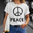 平和の印 平和のシンボル 世界平和 希望 調和 Peaceign World Peaceymbol Hope Tシャツ 彼女への贈り物