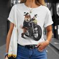 柴犬 いばけん 犬 バイク バイカー 長袖tシャツ Tシャツ 彼女への贈り物