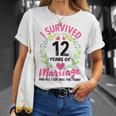 結婚12年 結婚12周年 Tシャツ 彼女への贈り物