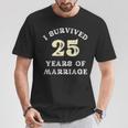 25 Years Of Marriage For ギフト 結婚25周年記念 Tシャツ 面白い贈り物