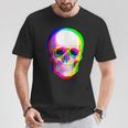 3Dスカル。 Tシャツ 面白い贈り物