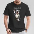 American Bully Pitbull Dog Love Support And Proud Bully Mom T-Shirt Personalized Gifts