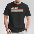 Angie パーソナライズ 名前 レトロ ヴィンテージ 70年代 80年代 90年代 誕生日 Tシャツ 面白い贈り物