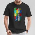 Autism Awareness Mom Dad Usa Flag T-Shirt Unique Gifts
