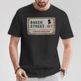 Bakertreet W1 London England Old Rustedstreet サインtシャツ Tシャツ 面白い贈り物