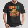 Berger Crew Hamburger Cheeseburger Fast Food Lovers Tシャツ 面白い贈り物
