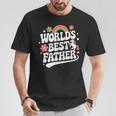 Words Best Father Pink Father’S Day Tシャツ 面白い贈り物