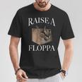 Big Floppa カラカルキャットミーム Raise A Floppa 長袖tシャツ Tシャツ 面白い贈り物