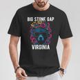 Bigtone Gap バージニア Usa クマと花のデザイン 長袖tシャツ Tシャツ 面白い贈り物