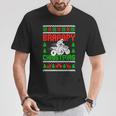 Braaapy Christmas Dirt Bike Ugly Sweater Christmas Motocross T-Shirt Unique Gifts